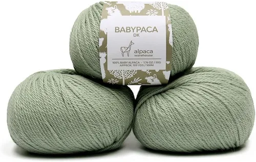 Miniatura 13 de 100% Hilo de Lana de Alpaca Bebé (Juego de 3 Madejas, 150 Gramos) Peso DK - Hecho en Perú - Celestialmente Suave y Perfecto para Tejer y Ganchillo