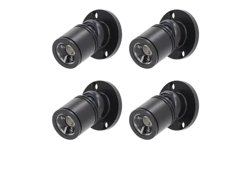 Miniatura 7 de Mini focos LED regulables de 12V para exhibición – Luz diurna de 1.5W 6500K, focos pequeños para exhibiciones con regulador de intensidad, negro