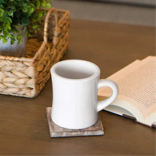 Miniatura 3 de Serami Juego de tazas de café originales de 11 onzas, tazas de cerámica ideales para juego de cocina, viajes y té caliente, taza retro de casa