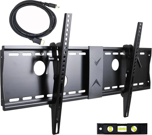 VideoSecu Soporte de pared para TV inclinable para la mayoría de pantallas de plasma LED LCD de 37 a 75 pulgadas hasta VESA 400X400 684X300
