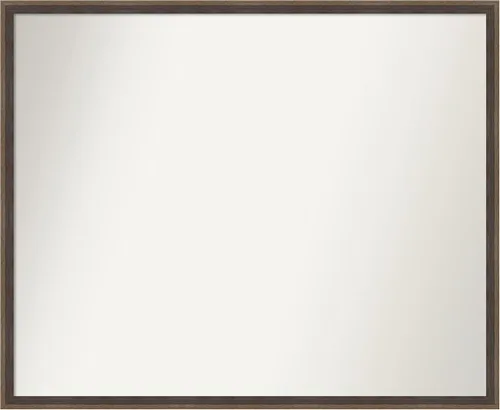 Miniatura 70 de Amanti Art Brown Bathroom Mirror for Over Sink, 23x41 Custom Made Hardwood Wedge Mocha Rectangle Vanity Mirror, Large Modern Wood Frame, Hangs
