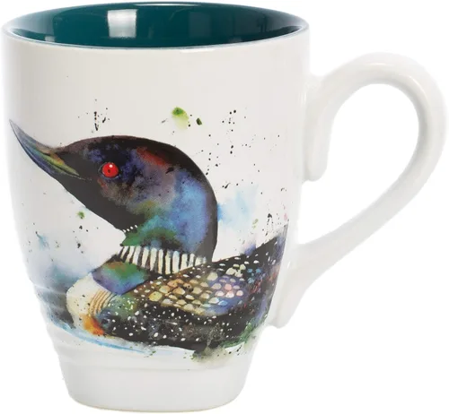 Miniatura 12 de Dean Crouser colección de taza de porcelana con diseño de acuarelas, 16 onzas, Hummingbird