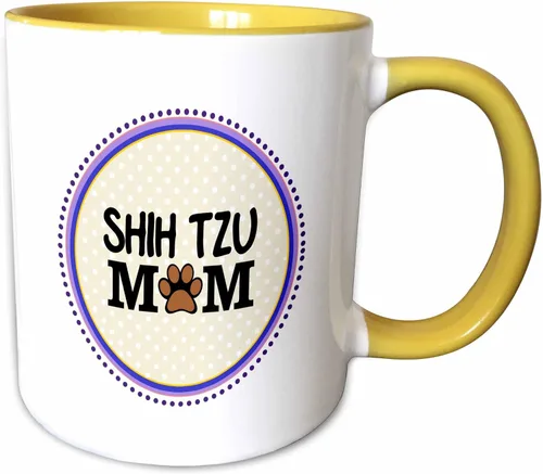 Miniatura 13 de 3dRose Shih Tzu Dog Mom - Taza de 11 onzas, color negro