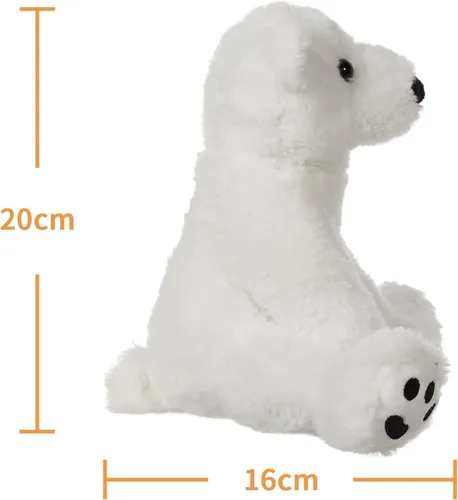 Miniatura 9 de Apricot Lamb Toys Oso Polar Blanco de Peluche Animal de Peluche Suave y Tierno Perfecto para Niños