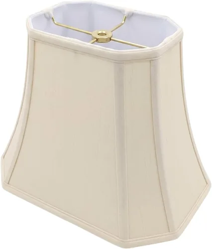 Miniatura 8 de Royal Designs, Inc. Pantalla de Lámpara Rectangular con Esquinas Cortadas, DBS-710-11BG, 6 x 11 x 8, Beige