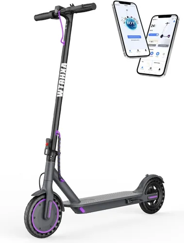 Patinete eléctrico, scooter eléctrico para adultos, motor de 350 W/500 W, velocidad de 19 mph, rangos de 15/25 millas, neumático sólido de 8.5