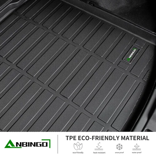 Miniatura 3 de ANBINGO - Protector de carga para automóvil, tapetes aptos para todo tipo de clima, impermeables y antideslizantes, juegos completos