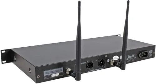 Miniatura 2 de Technical Pro WM1201 Sistema de micrófono inalámbrico dual UHF profesional de 2 canales