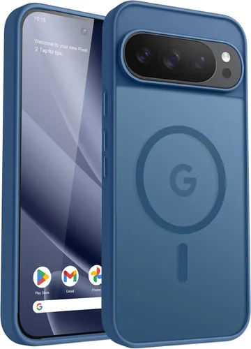 Miniatura 77 de Funda para teléfono Google Pixel 9 Pro XL, Compatible con Magnético, Protección contra Caídas de Grado Militar Translúcida Mate Resistente a Golpes