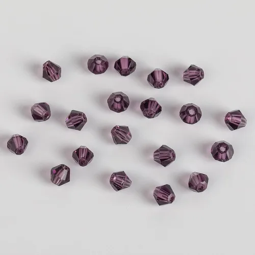 Miniatura 6 de Cuentas de vidrio bicono negro de 0.157 in para la fabricación de joyas, 1700 unids cuentas espaciadoras de cristal facetado surtidos, suministros