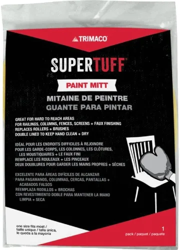 Miniatura 4 de Trimaco SuperTuff 10901 - Guante de pintor con pulgar, color blanco