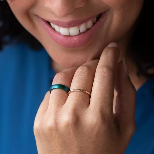 Miniatura 3 de Enso Rings Legend - Anillo de silicona delgado, fabricado en EE.UU., ultracómodo, transpirable y seguro