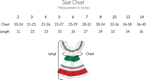 Miniatura 5 de Unik Cinco De Mayo Fiesta - Vestido para niña talla 2-14