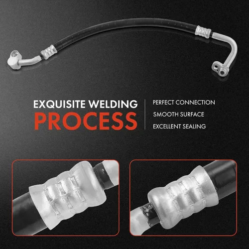 Miniatura 5 de A-Premium Conjunto de manguera de línea de descarga de A/C compatible con Volkswagen Jetta 2005-2014, Golf 2010-2014, Rabbit 2006-2009, 2.5L, gas