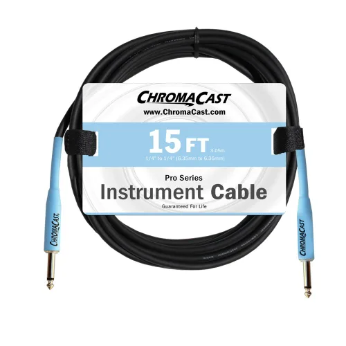 Miniatura 8 de ChromaCast Pro Series CC-PSCBLSS cables para instrumentos con extremos derechos, Vainilla crema