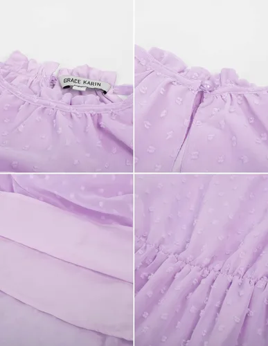 Miniatura 6 de GRACE KARIN Vestido largo de verano sin mangas para niñas de 5 a 14 años
