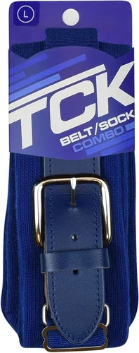 Miniatura 2 de TCK Combo de calcetines y cinturón de béisbol o sóftbol, tallas para jóvenes y adultos para niños y niñas, hombres y mujeres Real
