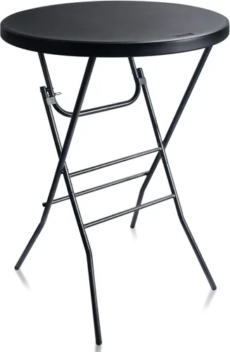 Miniatura 12 de Byliable 24in Round Cocktail Table, Bar Height High Top Foldable Bistro Table with Removable Legs, Portable Plastic Indoor Outdoor for Patio, Party