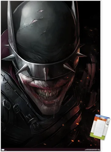 Miniatura 12 de Trends International DC Comics The Batman Who Laughs - Póster de pared de cara, 14.725 x 22.375 pulgadas, versión enmarcada de madera de granero