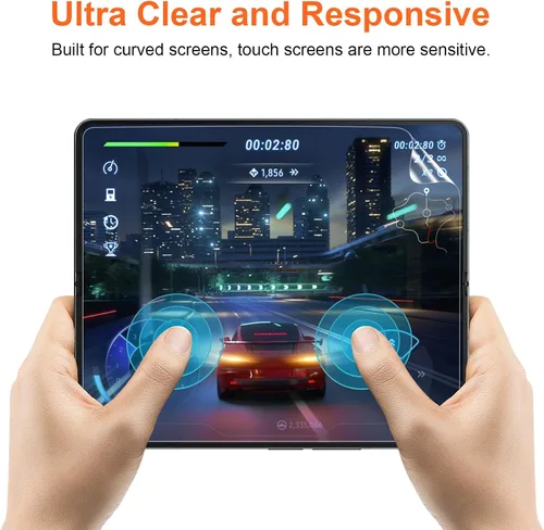 Miniatura 5 de KCT Protector de pantalla de TPU compatible con Samsung Galaxy Z Fold 5 / Samsung Galaxy Z Fold 4 5G (2023/2022), película flexible de TPU frontal e
