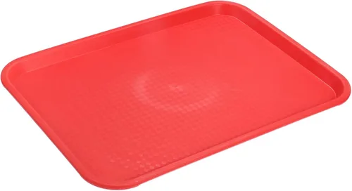 Miniatura 19 de uxcell Bandejas de plástico de comida rápida a granel de 10 x 14 pulgadas, bandejas rectangulares para servir, bandejas para cafetería, platos