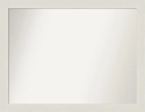 Miniatura 311 de Amanti Art Espejo de baño blanco para sobre el fregadero, 24 x 24 pulgadas, hecho a medida, espejo de tocador cuadrado blanco estrecho, marco