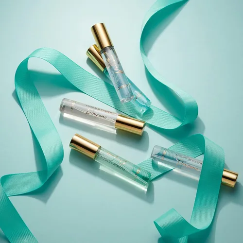 Miniatura 7 de LOVERY Regalos para el Día de la Madre de hija e hijo, juego de 5 perfumes para mujeres y hombres con bolsa de cuero, mini perfume de 0.3 fl oz
