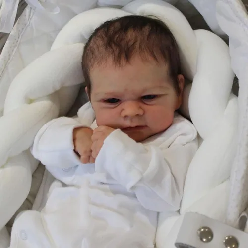 Miniatura 2 de Anano Muñecas de Bebé Reborn Niño, Muñeca de Bebé Realista de 17 Pulgadas Realista, Muñeca de Bebé de Silicona Recién Nacido Niño, Muñecas Reborn