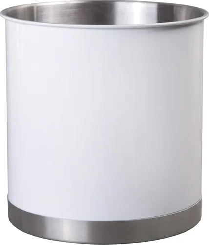 Creative Home Soporte para utensilios de acero inoxidable, organizador de herramientas de cocina extra grande de 7 pulgadas para decoración de Blanco