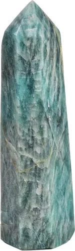 Miniatura 18 de AMOYSTONE Varita de obelisco hexagonal septario natural, torre de cristal curativo, 6 caras, pulida de 1.7 a 2 libras para reiki, chakra, regalos