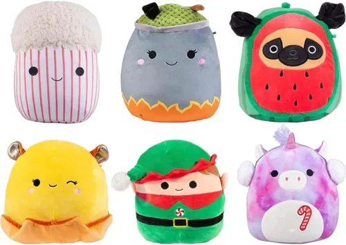 Miniatura 4 de Squishmallows Mystery - Paquete económico de 3 estrujables de 10 y 8 pulgadas, obtén un peluche grande y dos pequeños de Jazwares por menos, juguete