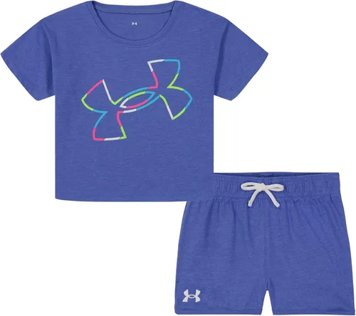 Miniatura 16 de Under Armour baby-girls Short Sleeve Shirt and Shorts Set, Durable Stretch and Lightweight