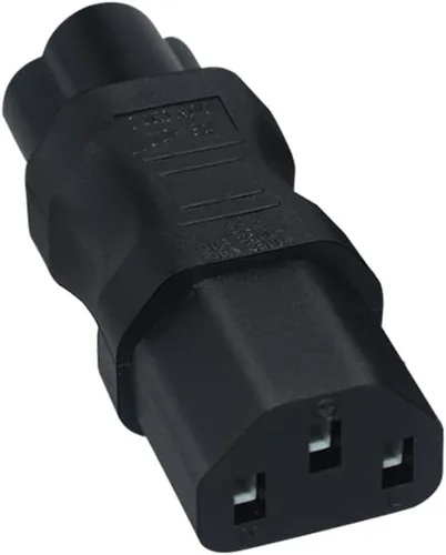 Miniatura 8 de Adaptador de corriente de CA IEC320 C6 a C13, convertidor de conversión de enchufe C6 de 3 pines a C13 de 3 agujeros, convertidor de corriente de CA
