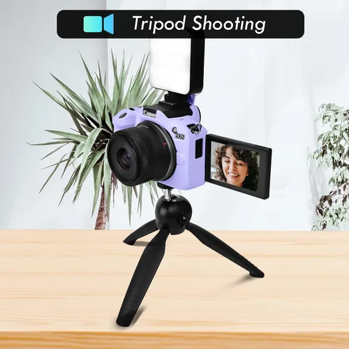 Miniatura 6 de Rieibi EOSR50 EOS R50 Estuche, Estuche Protector de Silicona Suave para Cámara Vlogging Canon EOS R50 EOSR50, Estuche de Agarre Ligero para Cuerpo