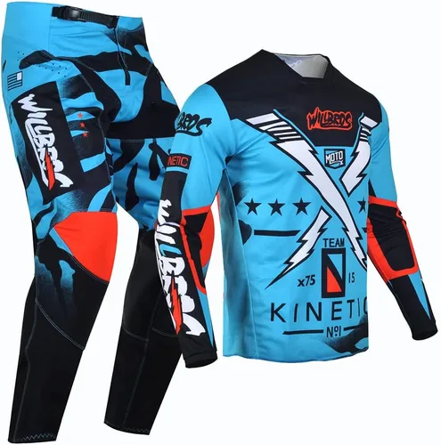 Miniatura 2 de Conjunto de pantalones de motocross para hombre, motocross, motocross, motocross, ropa de carreras para mujeres y adultos