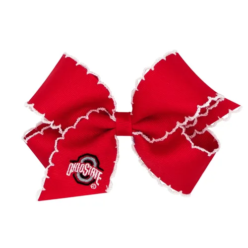 Miniatura 21 de Divine Creations - Lazo para el pelo con estampado de logotipo para el día del juego para niñas con temática universitaria por Wee Ones en un clip