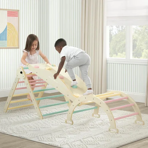 Miniatura 8 de Delta Children Lil' Climber Gym - Gimnasio de escalada en interiores / gimnasio de la jungla para niños - Juguete Montessori con arco