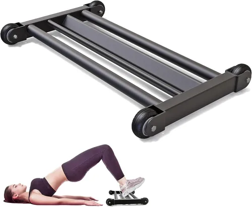 Miniatura 7 de SELEWARE Glute Ham Glider Heavy Duty Ab Glute Glider Machine, Exercise Wheels for Smooth Hamstring Curl Abdominal and Leg Workouts, Multifunctional