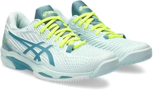 Miniatura 4 de ASICS Zapatillas de tenis Solution Speed FlyteFoam 2 para mujer 3-Calmante Mar Gris Azul