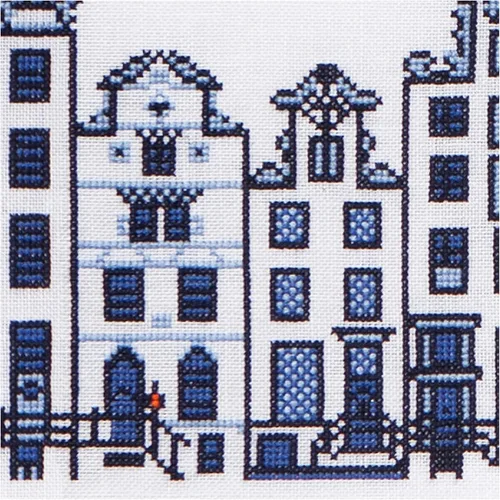 Miniatura 2 de Thea Gouverneur - Kit de punto de cruz con cuentas - City Street Amsterdam - Aida - 16 unidades - Kits de bordado para adultos - Manualidades