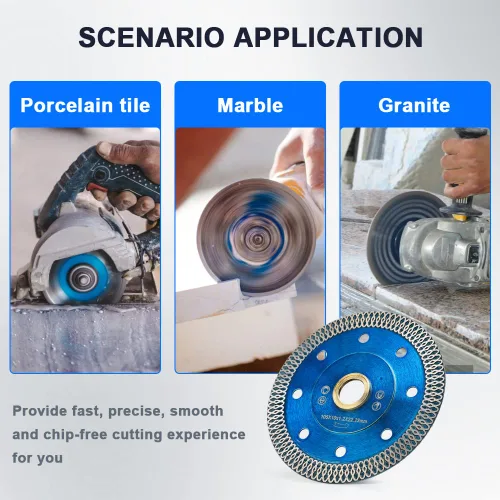 Miniatura 6 de 2 unids/lote 4 pulgadas Super Thin Diamond Saw Blades Porcelana Azulejos de corte para granito mármol azulejos de cerámica