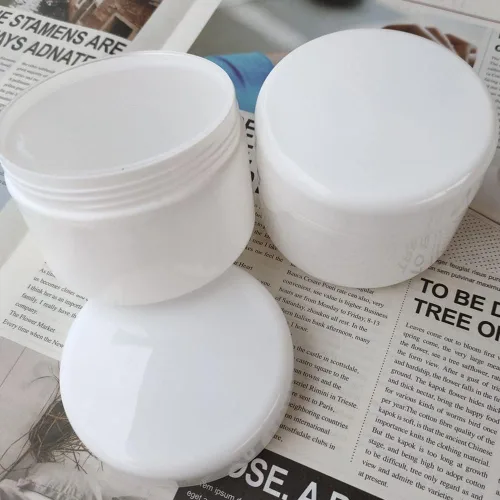 Miniatura 5 de Paquete de 8 recipientes de plástico vacíos para cosméticos con tapa, portátiles de 8 onzas, 8.5 fl oz, rellenables, para maquillaje, crema facial
