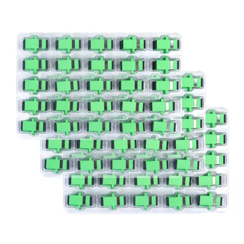 Miniatura 9 de Acoplador óptico de fibra óptica SC verde adaptador de fibra óptica monomodo SC, hembra SC a SC hembra APC acoplador óptico de fibra de modo único