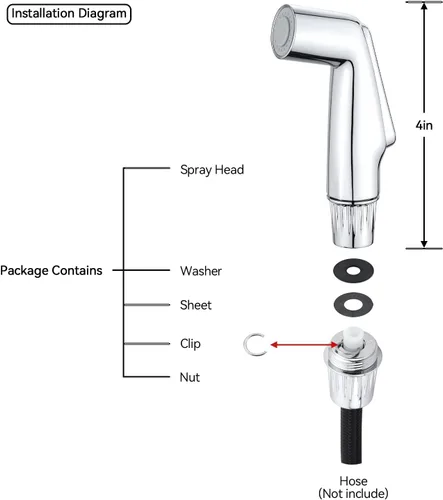 Miniatura 2 de Pulverizador de fregadero, accesorio de rociador de grifo de ajuste universal, cabezal rociador lateral de cocina, cabezal rociador extraíble
