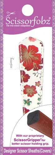 Miniatura 93 de Fundas protectoras para tijeras de diseñador, 4 unidades, tamaño surtido, diseño floral victoriano azul #4-304 Jardín floral victoriano azul