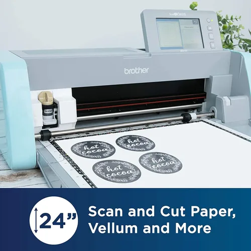 Miniatura 3 de Brother ScanNCut DX - Paquete de 2 alfombrillas adhesivas de baja adherencia, 12 x 12 pulgadas y 12 x 24 pulgadas, para materiales finos y delicados