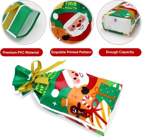 Miniatura 4 de GP Life - 50 bolsas de Navidad con cordón, bolsas de dulces de Navidad, bolsas de dulces para regalos de fiesta de Navidad