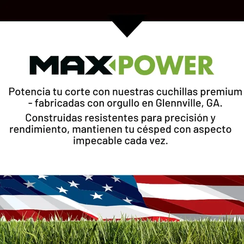 Miniatura 10 de MaxPower 331387XB Cuchilla comercial para cortacéspedes de césped de 21 pulgadas Cut Toro, Exmark, Lawn Boy Reemplaza OEM # 108-0954-03, 116-4500