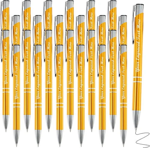 Miniatura 7 de Bolígrafos personalizados a granel con grabado sin nombre, bolígrafo de impresión personalizada, bolígrafo de metal pastel, regalo personalizado
