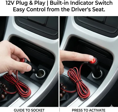 Miniatura 4 de BADASS SHARKS Luz LED de taxi para coche, luz de taxi para techo con base adhesiva, magnética, súper brillante, 12 V, 3 W, luz indicadora